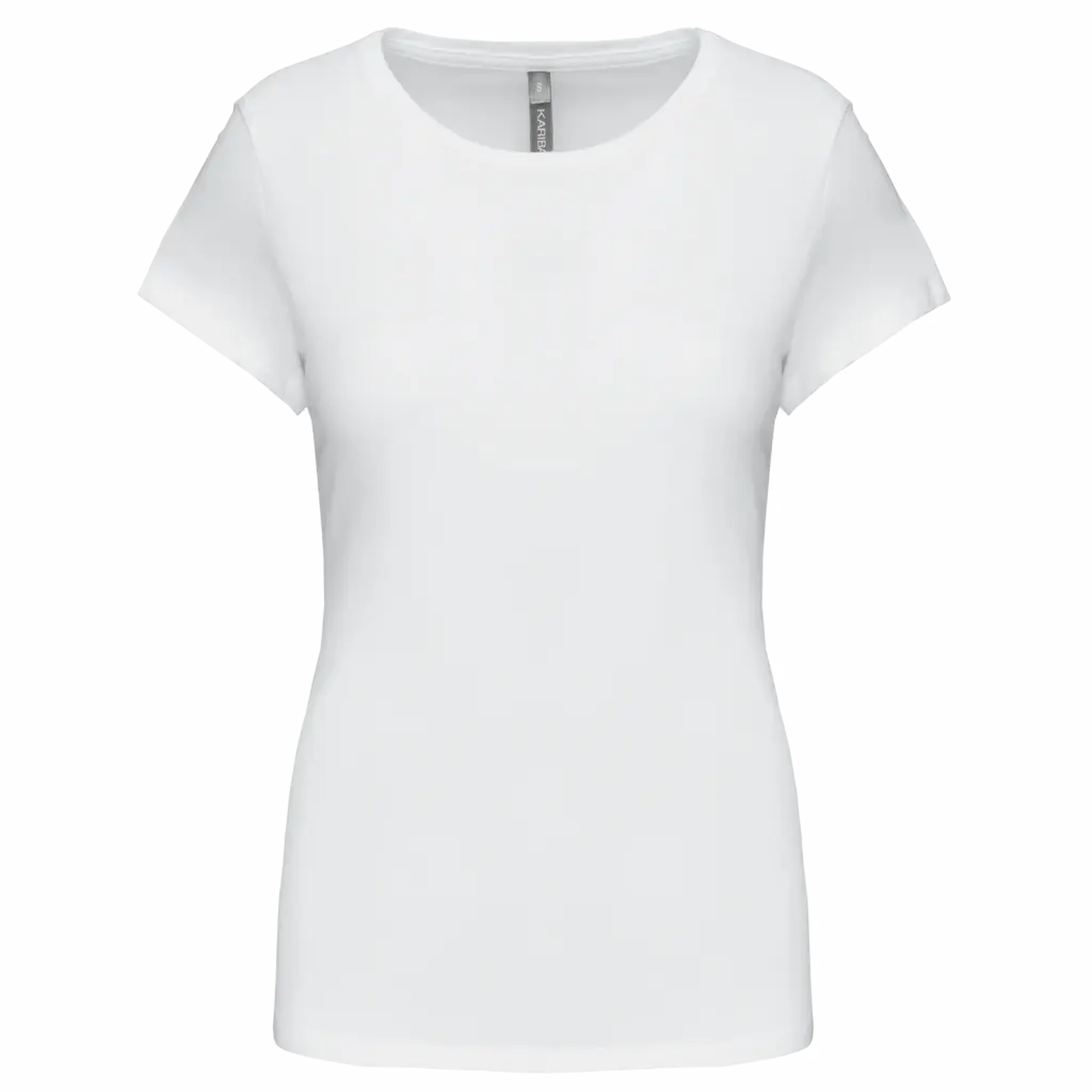 Dames-T-shirt ronde hals korte mouwen, white — productfoto 20