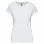 Dames-T-shirt ronde hals korte mouwen, white — productfoto 20