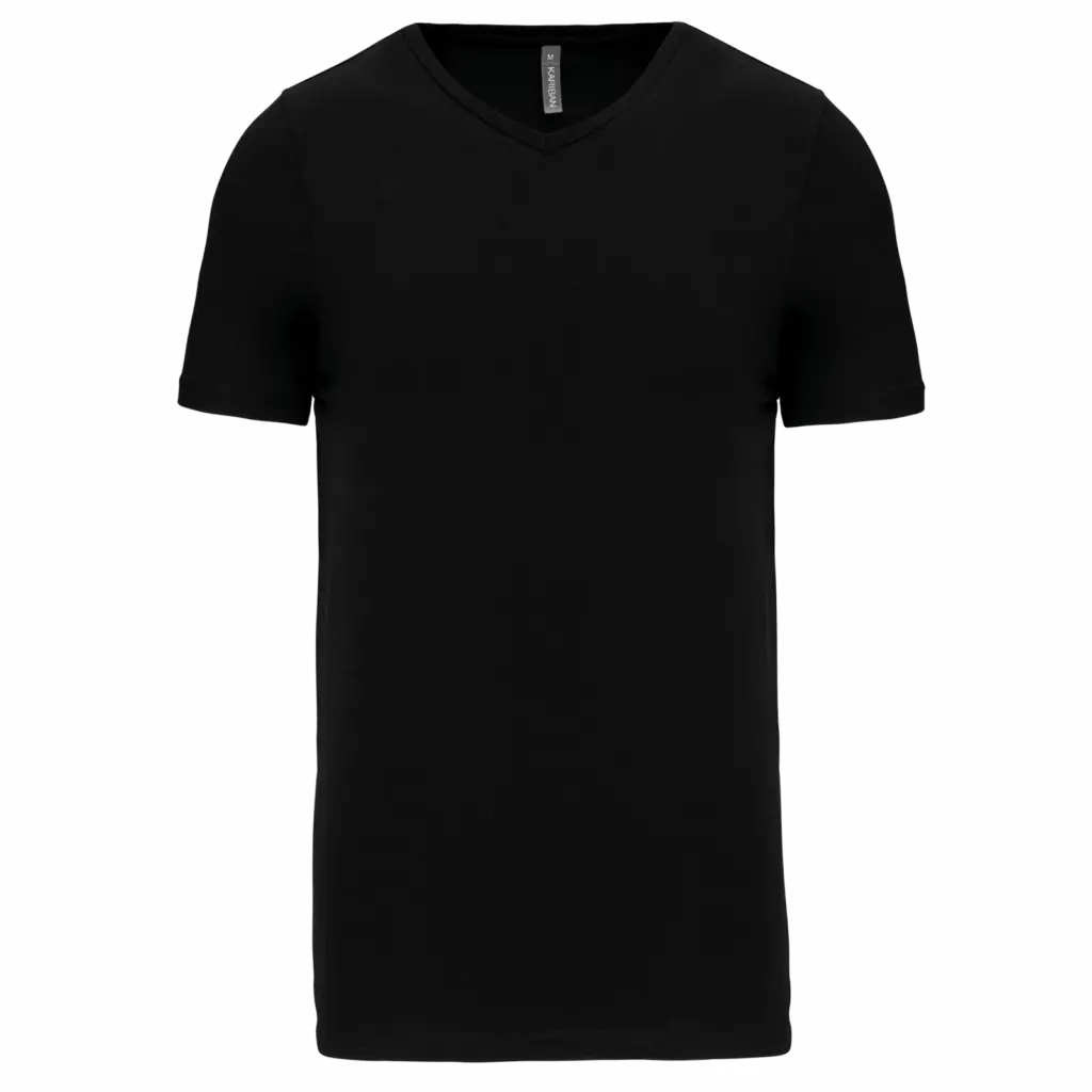 T-shirt korte mouwen V-hals, black — productfoto 16