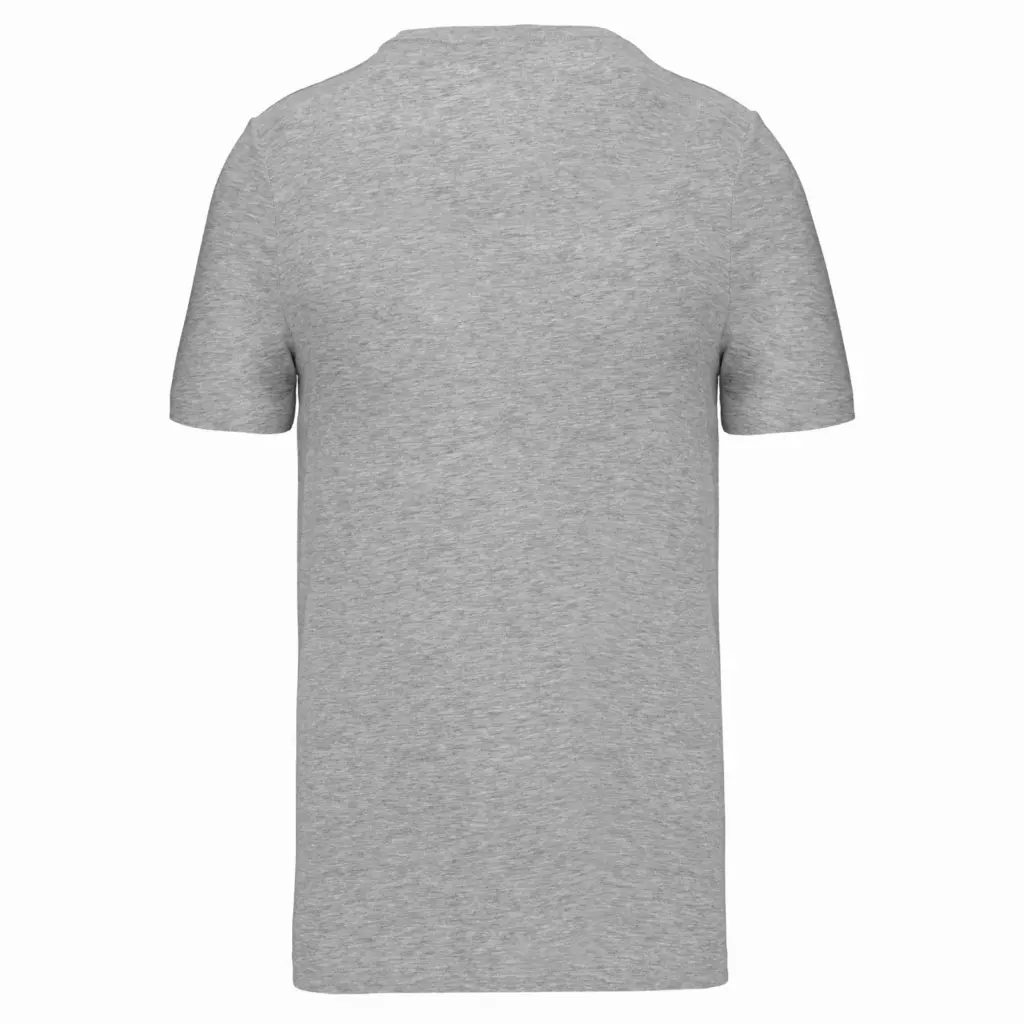 T-shirt korte mouwen V-hals, light grey heather — productfoto 20