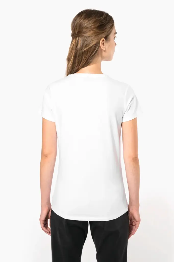 Dames-T-shirt V-hals korte mouwen — productfoto 2