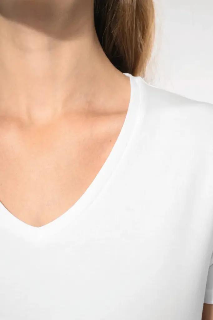 Dames-T-shirt V-hals korte mouwen — productfoto 4