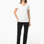 Dames-T-shirt V-hals korte mouwen — productfoto 5