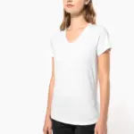 Dames-T-shirt V-hals korte mouwen — productfoto 7