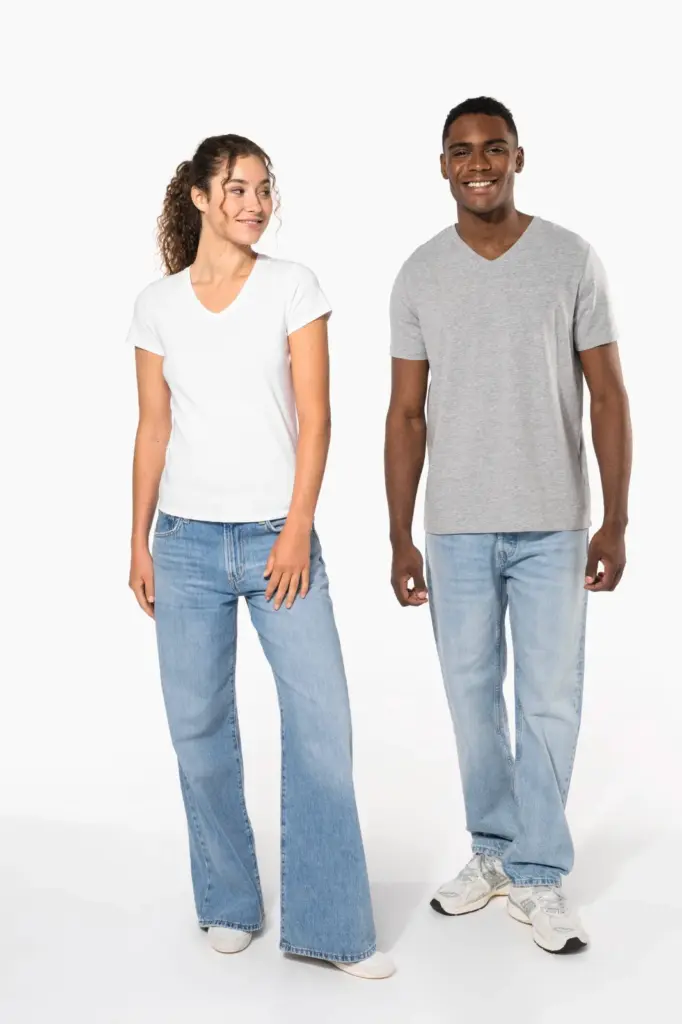 Dames-T-shirt V-hals korte mouwen — productfoto 9