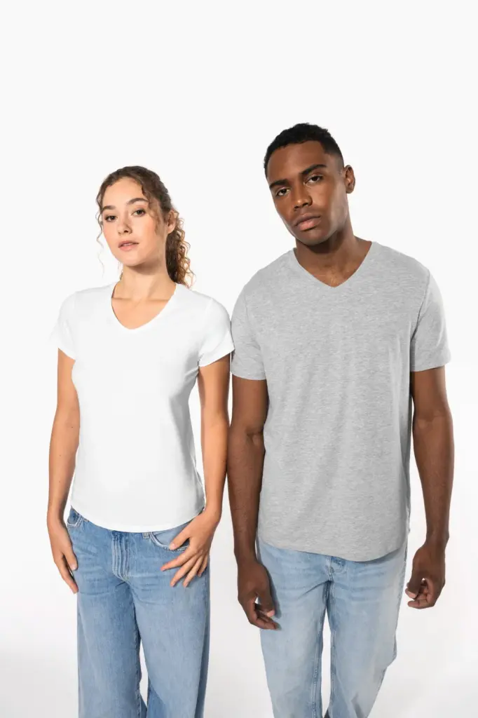 Dames-T-shirt V-hals korte mouwen — productfoto 11