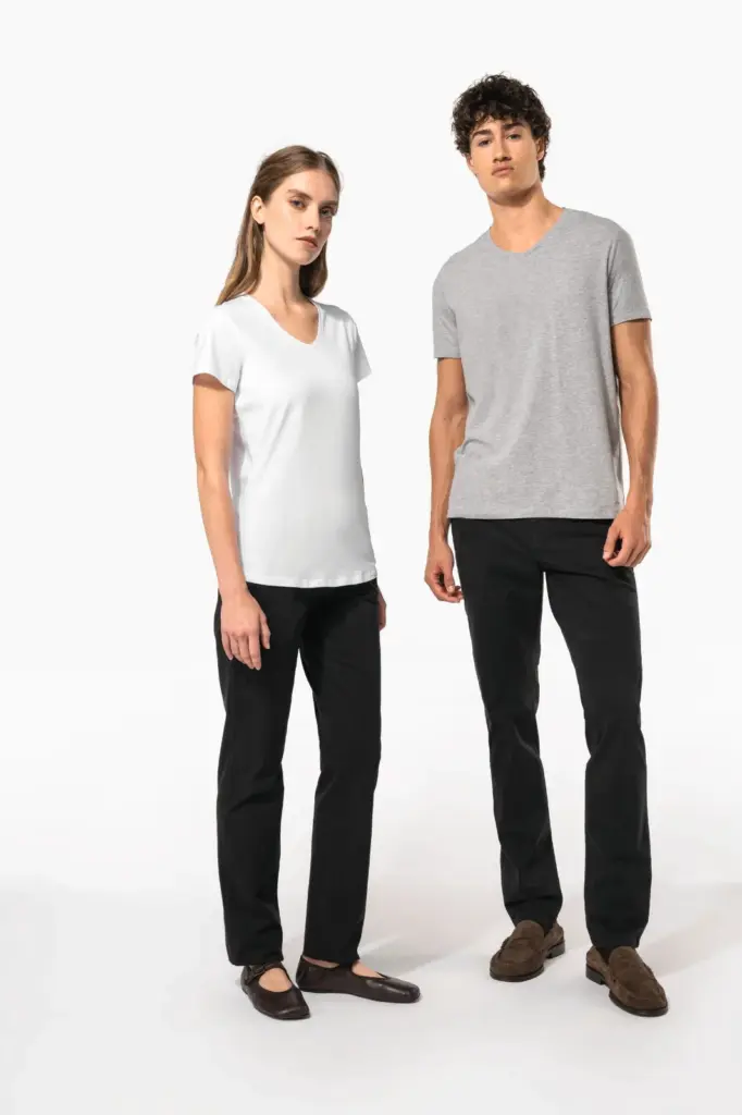 Dames-T-shirt V-hals korte mouwen — productfoto 14