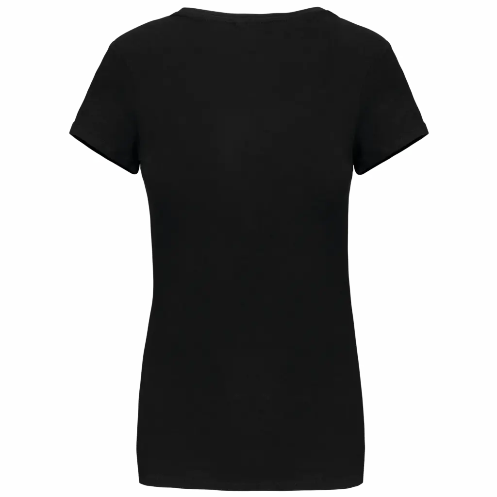 Dames-T-shirt V-hals korte mouwen, black — productfoto 19