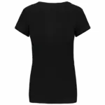 Dames-T-shirt V-hals korte mouwen, black — productfoto 19