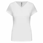 Dames-T-shirt V-hals korte mouwen, white — productfoto 27