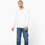 T-shirt ronde hals lange mouwen — productfoto 3