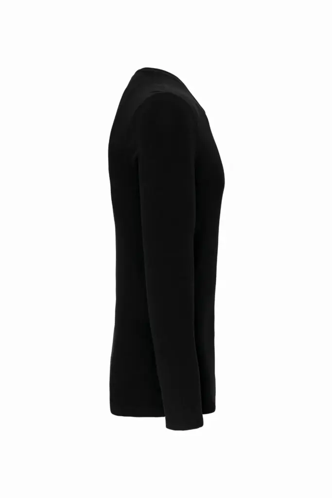 PS_K3016-S_BLACK - Hidalgo T-shirt ronde hals lange mouwen, black — productfoto 9