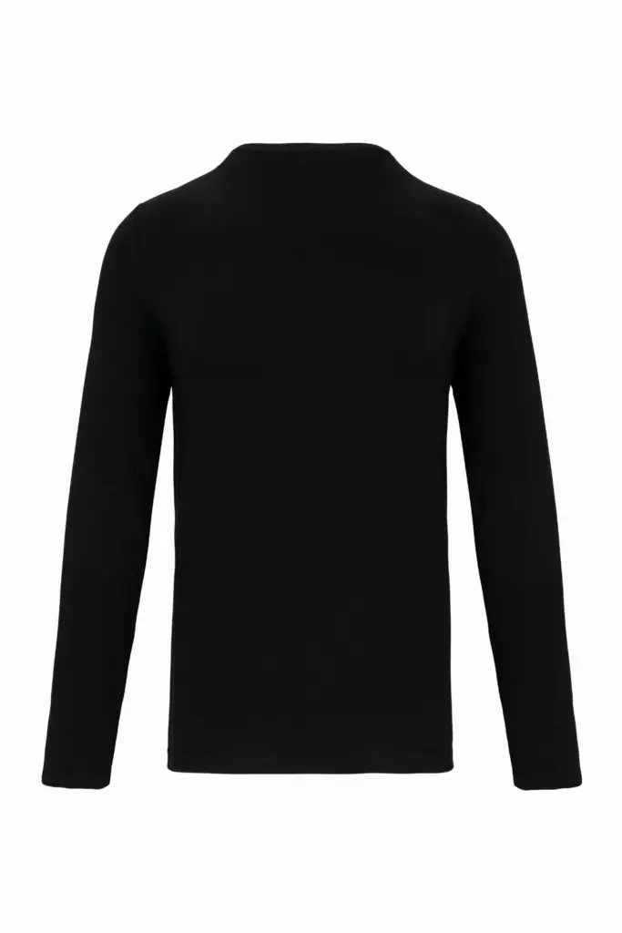 PS_K3016-B_BLACK - Hidalgo T-shirt ronde hals lange mouwen, black — productfoto 11
