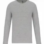 PS_K3016_LIGHTGREYHEATHER - Hidalgo T-shirt ronde hals lange mouwen, light grey heather — productfoto 13