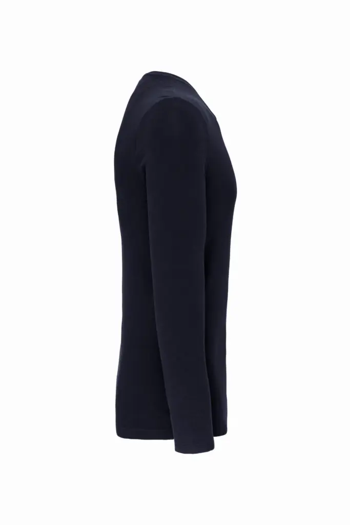 PS_K3016-S_NAVY - Hidalgo T-shirt ronde hals lange mouwen, navy — productfoto 15