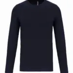 PS_K3016_NAVY - Hidalgo T-shirt ronde hals lange mouwen, navy — productfoto 16
