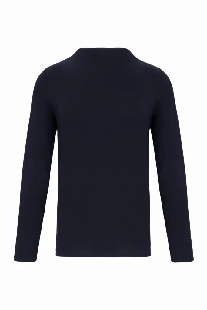 PS_K3016-B_NAVY - Hidalgo T-shirt ronde hals lange mouwen, navy — productfoto 17