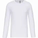 PS_K3016_WHITE - Hidalgo T-shirt ronde hals lange mouwen, white — productfoto 19