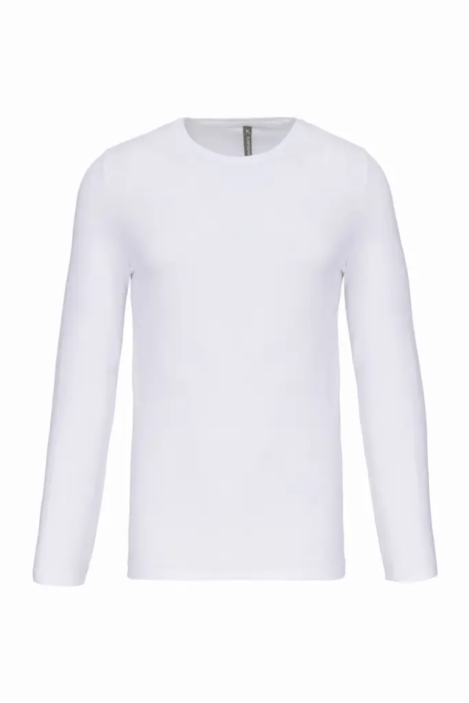 PS_K3016_WHITE - Hidalgo T-shirt ronde hals lange mouwen, white — productfoto 19