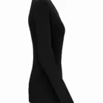 PS_K3017-S_BLACK - Hidalgo Dames-T-shirt ronde hals lange mouwen, black — productfoto 6