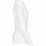 PS_K3017-S_WHITE - Hidalgo Dames-T-shirt ronde hals lange mouwen, white — productfoto 15