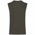 Mouwloos heren T-shirt Bio 150 IC, dark khaki — productfoto 13