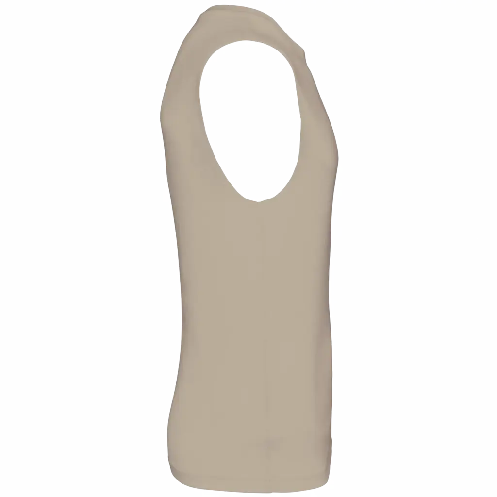 Mouwloos heren T-shirt Bio 150 IC, light sand — productfoto 17