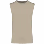 Mouwloos heren T-shirt Bio 150 IC, light sand — productfoto 18