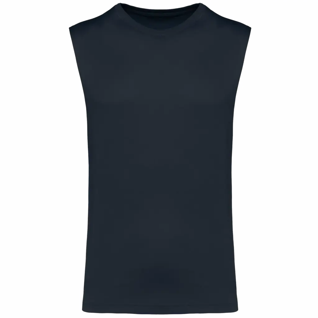 Mouwloos heren T-shirt Bio 150 IC, navy — productfoto 21