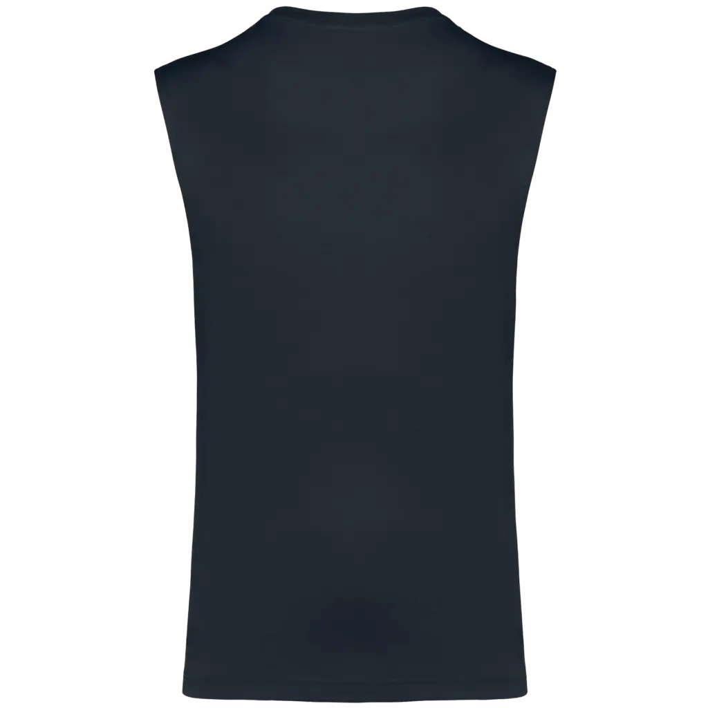 Mouwloos heren T-shirt Bio 150 IC, navy — productfoto 22
