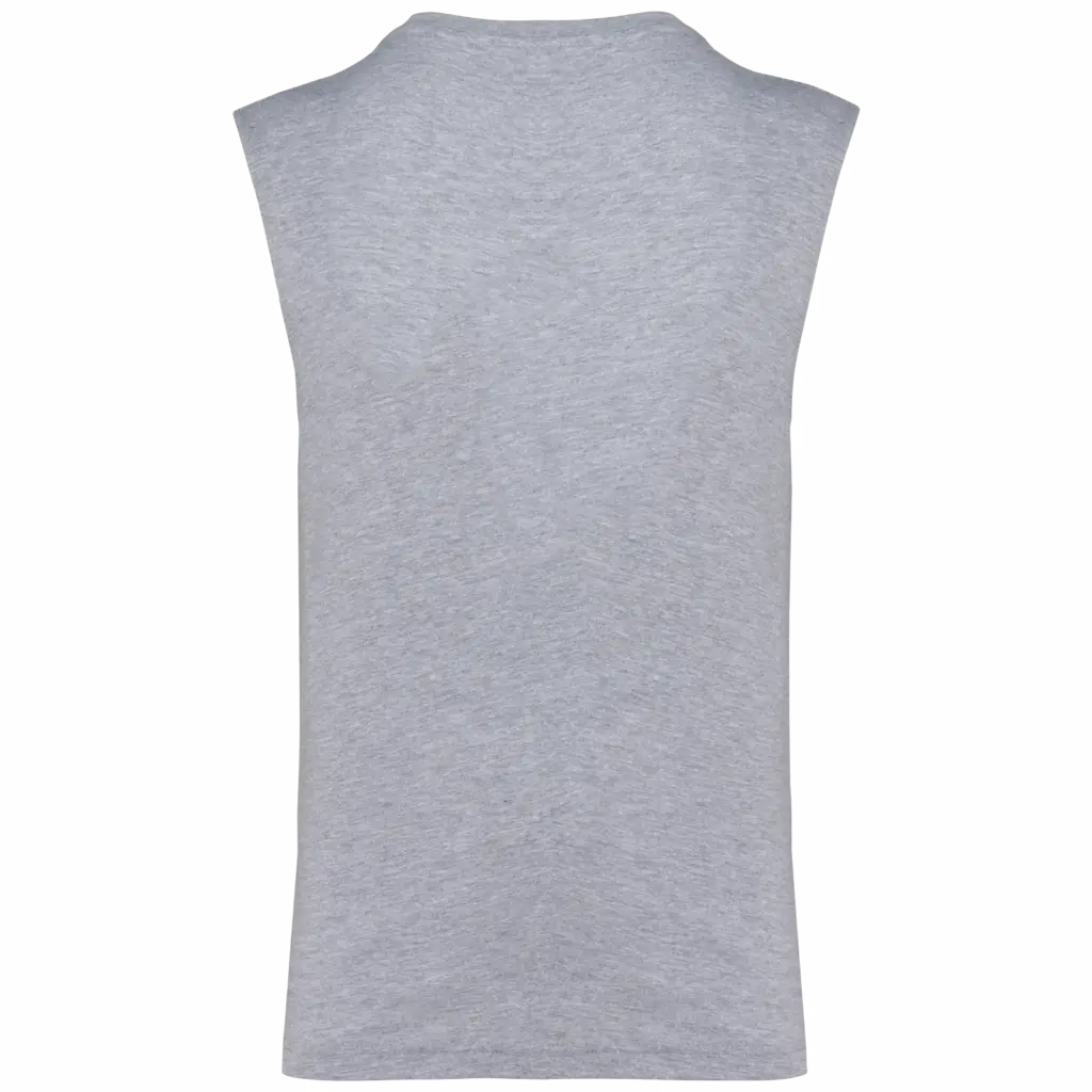 Mouwloos heren T-shirt Bio 150 IC, oxford grey — productfoto 25