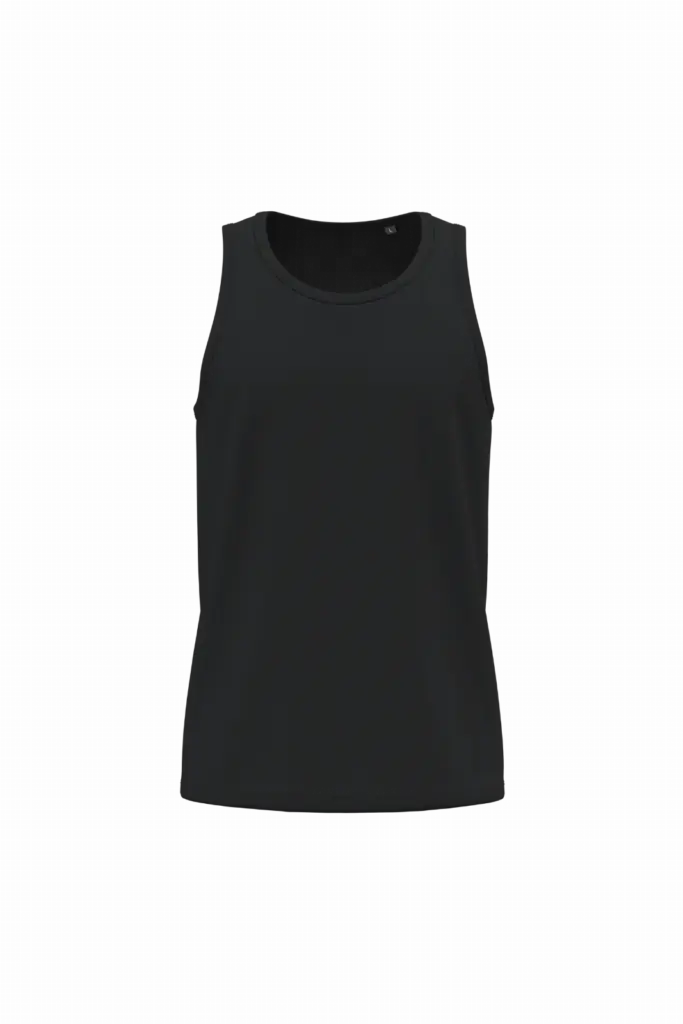 K3023ORG - Heren tanktop Bio150, black