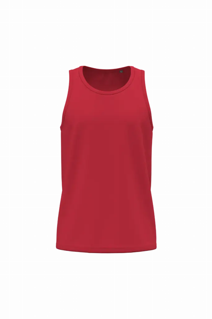 K3023ORG - Heren tanktop Bio150, red — productfoto 5