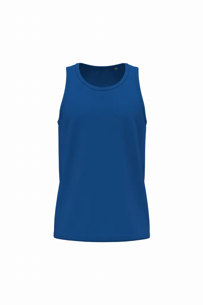 K3023ORG - Heren tanktop Bio150, royal blue — productfoto 6