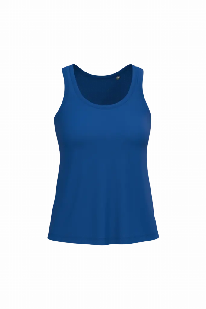 Dames tanktop Bio150 IC, royal blue — productfoto 24