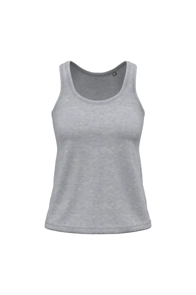 K3024ORG - Dames tanktop Bio150, oxford grey — productfoto 4