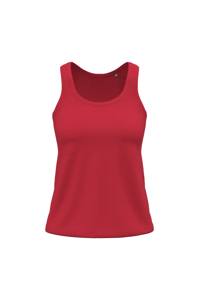 K3024ORG - Dames tanktop Bio150, red — productfoto 5