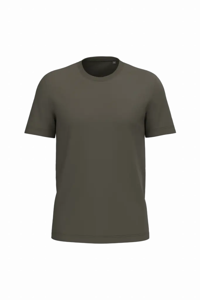 PS_K3025IC_DARKKHAKI - Hidalgo Heren T-shirt Bio150 IC, dark khaki — productfoto 31