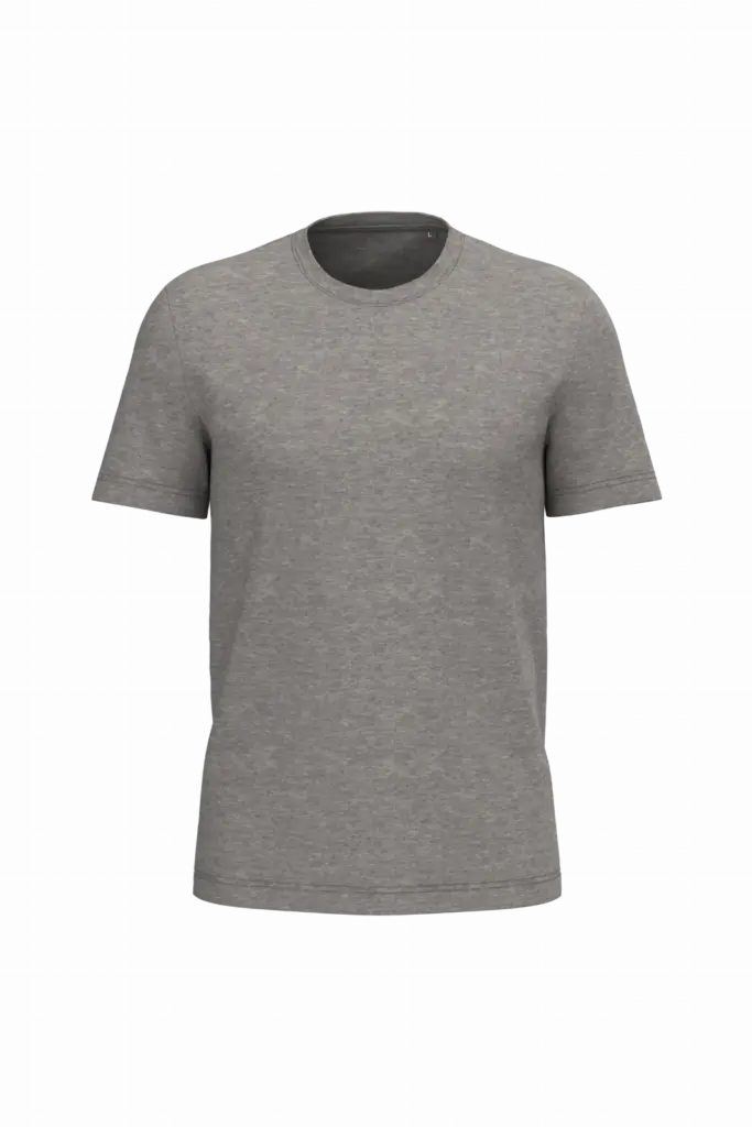 PS_K3025IC_GREYHEATHER - Hidalgo Heren T-shirt Bio150 IC, grey heather — productfoto 52