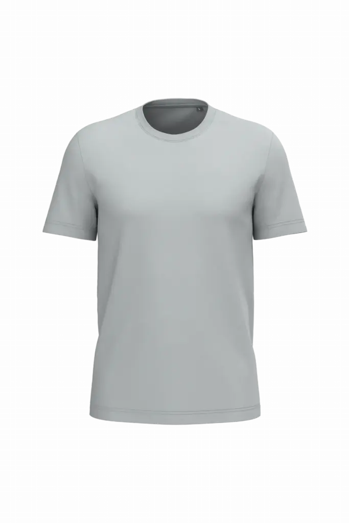PS_K3025IC_SNOWGREY - Hidalgo Heren T-shirt Bio150 IC, snow grey — productfoto 100
