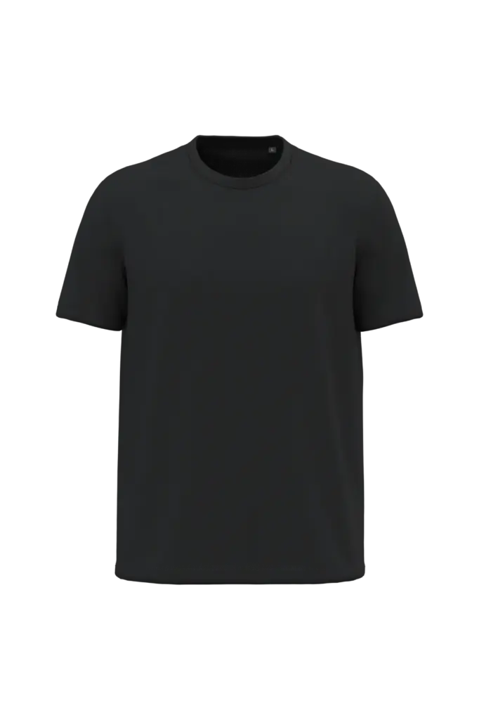 K3025ORG - Heren T-shirt Bio150, black — productfoto 2