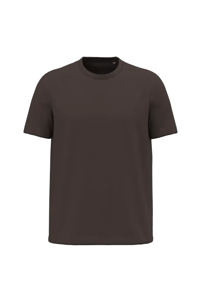 K3025ORG - Heren T-shirt Bio150, chocolate — productfoto 3