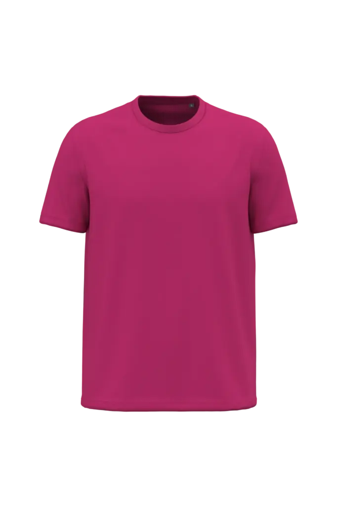 K3025ORG - Heren T-shirt Bio150, fuchsia — productfoto 12