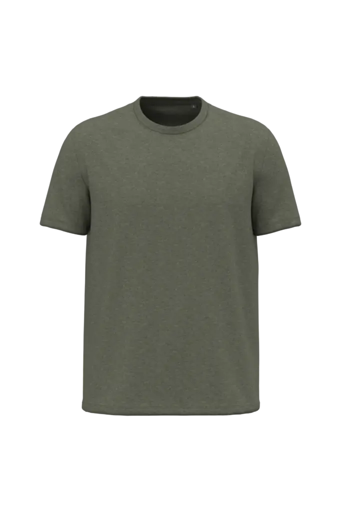 K3025ORG - Heren T-shirt Bio150, green marble heather — productfoto 13
