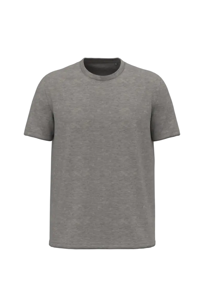 K3025ORG - Heren T-shirt Bio150, grey heather — productfoto 14