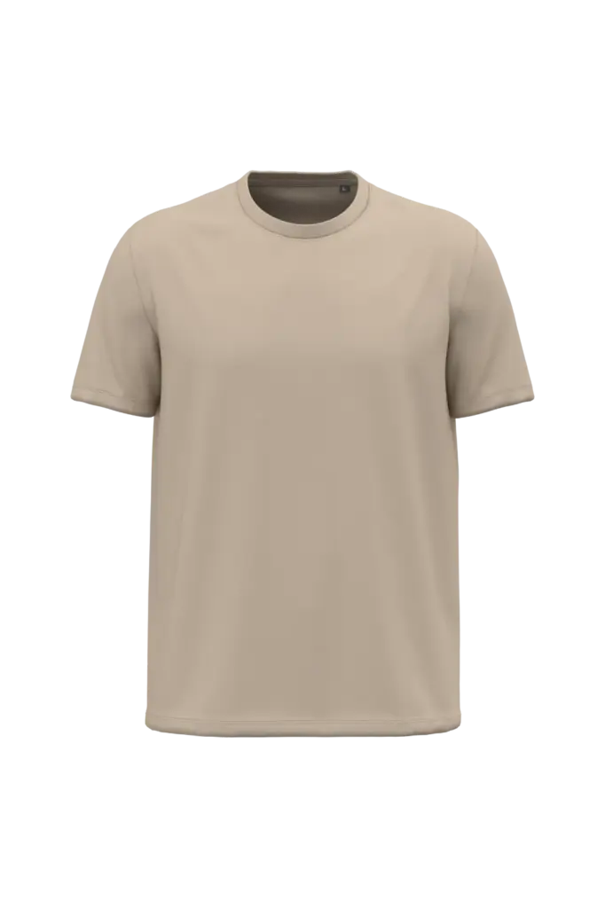K3025ORG - Heren T-shirt Bio150, light sand — productfoto 19