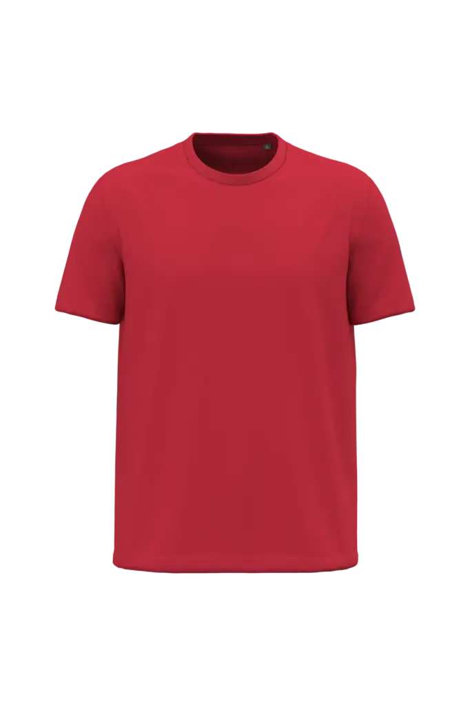 K3025ORG - Heren T-shirt Bio150, red — productfoto 25