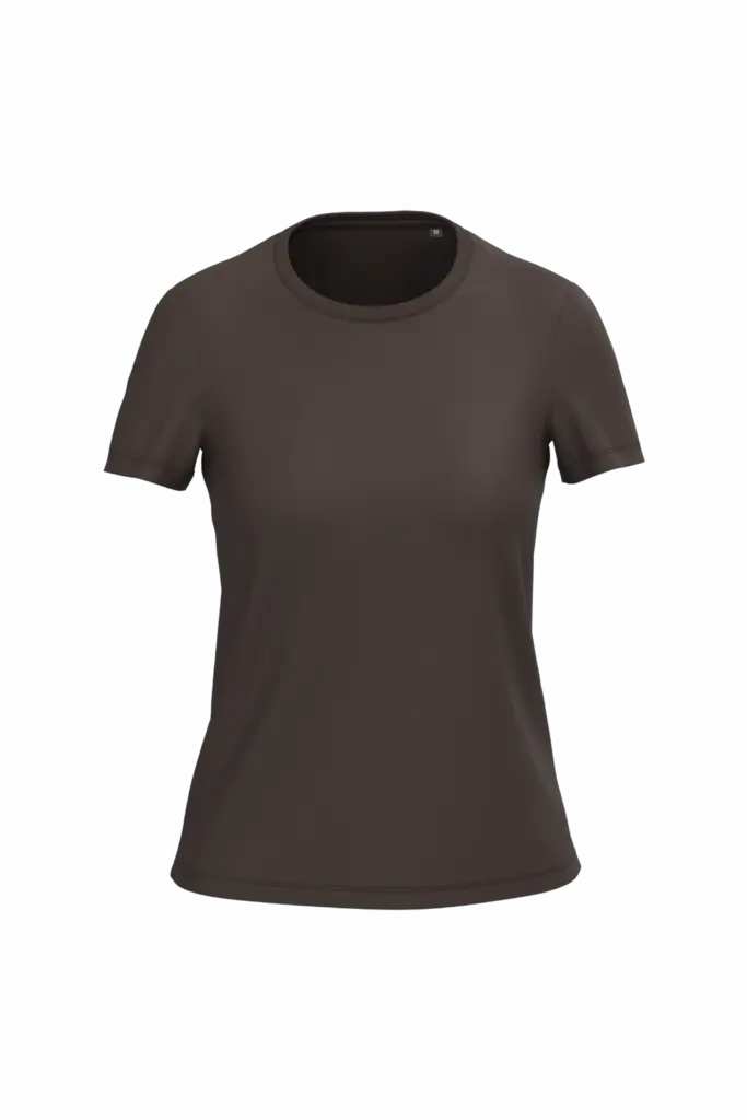 Dames T-shirt Bio150 IC, chocolate — productfoto 13