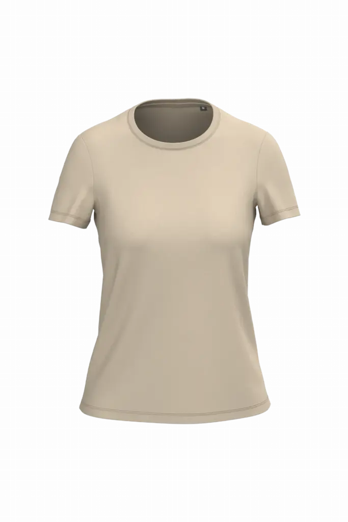 Dames T-shirt Bio150 IC, light sand — productfoto 40