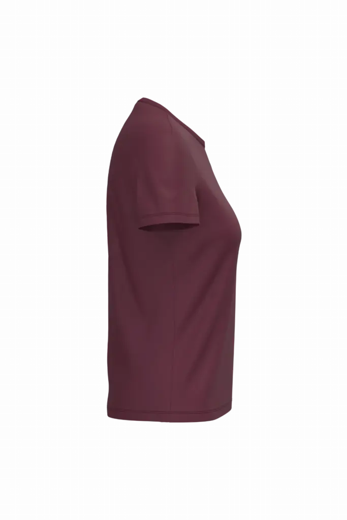 Dames T-shirt Bio150 IC, wine — productfoto 72